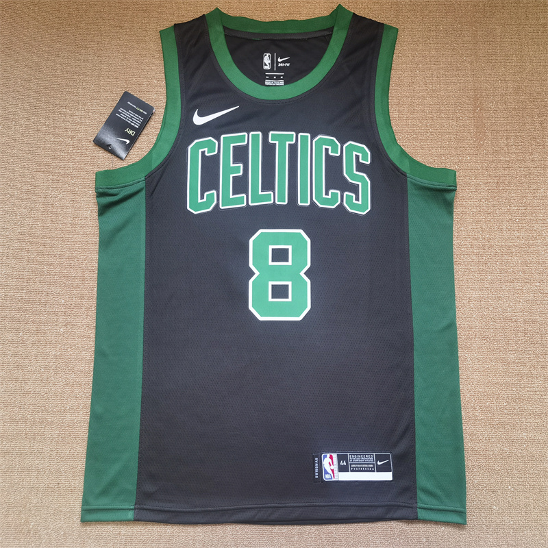 Men Boston Celtics 8 Danilo Gallinari Black Nike 2025 NBA Jersey